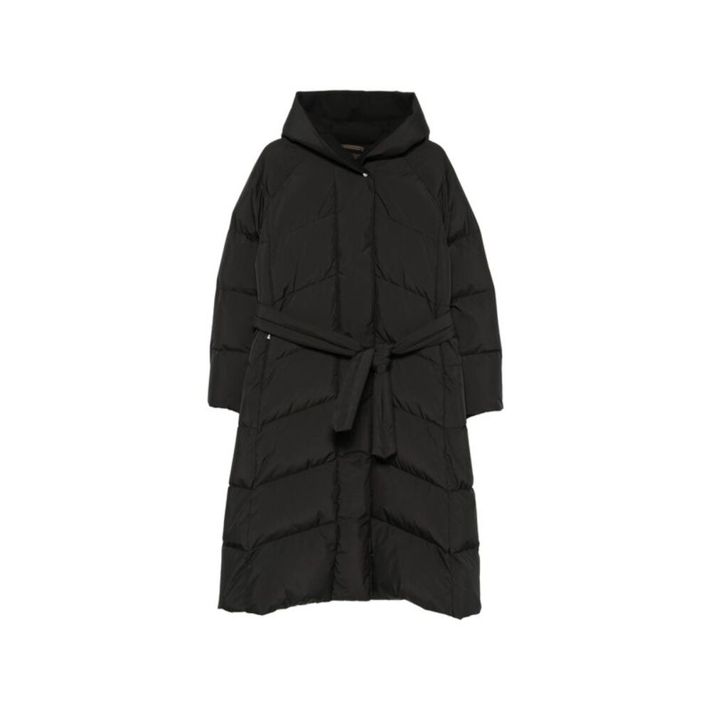Moorer Black Coats - Oversized Coats Women